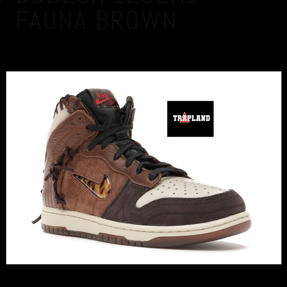 NIKE DUNK HIGH BODEGA LEGEND FAUNA BROWN